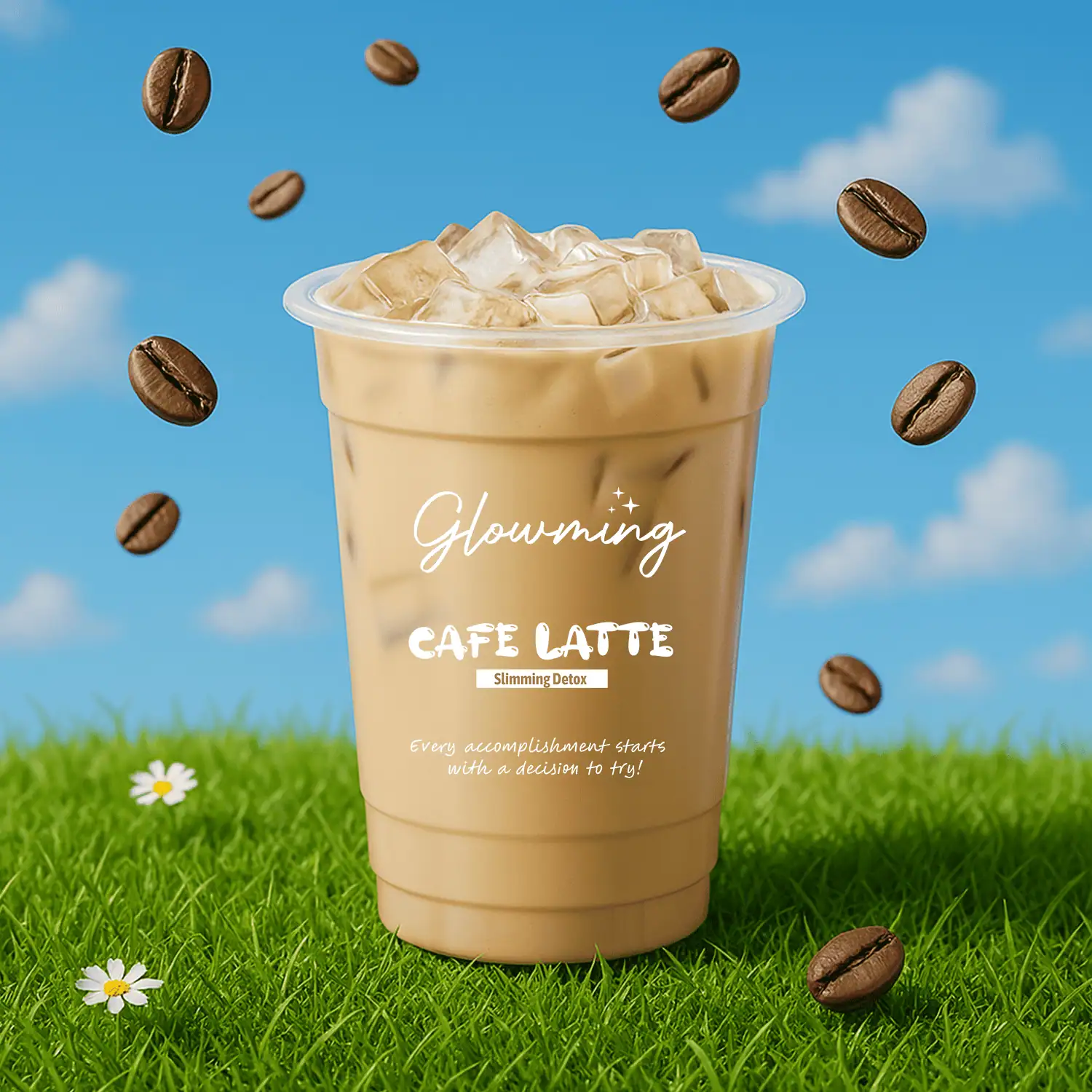 Glowming Café Latte Coffee Powder Drink Glowming Café Latte Coffee Powder Drink