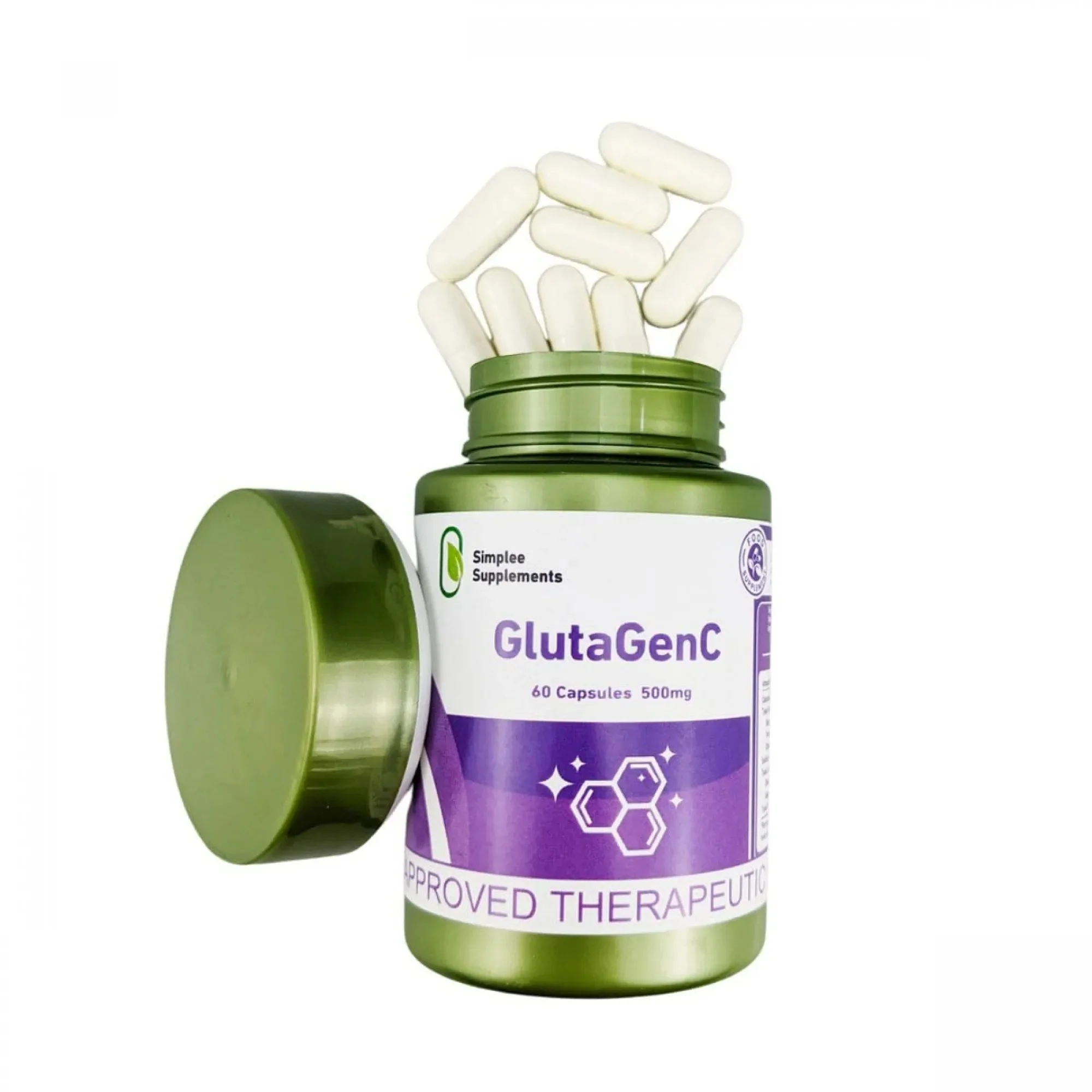 Simplee Supplements GlutaGenC – 500mg Skin Brightening & Antioxidant Simplee Supplements GlutaGenC – 500mg Skin Brightening & Antioxidant