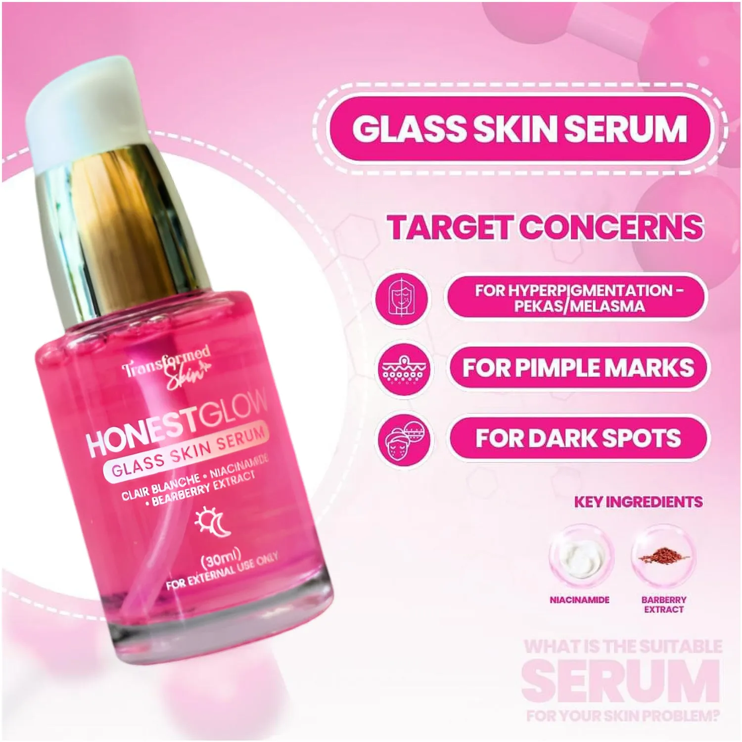 Honest Glow Glass Skin Serum - 30ml Honest Glow Glass Skin Serum - 30ml