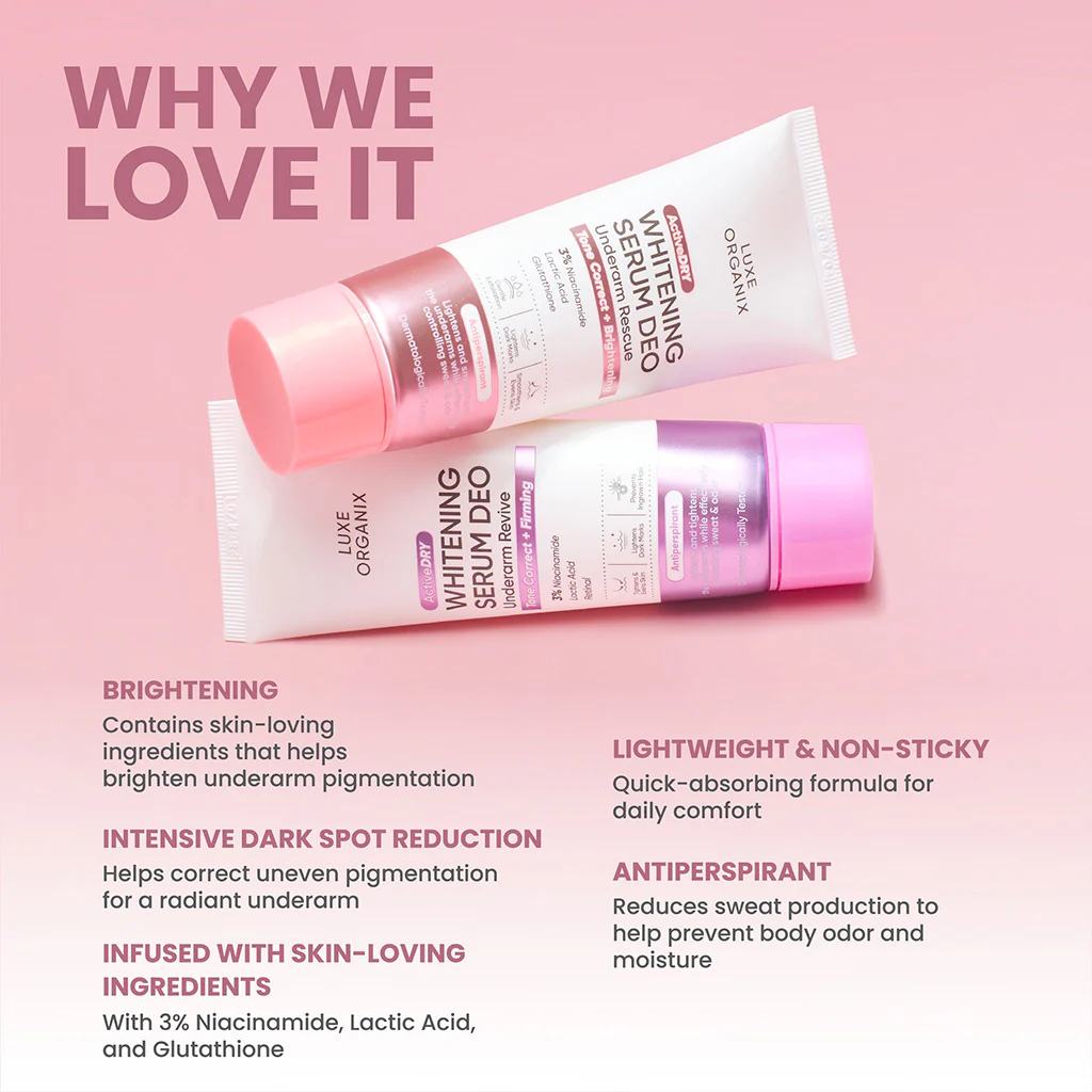 Luxe Organix Active Dry Whitening Serum Deo Underarm Rescue (2) Luxe Organix Active Dry Whitening Serum Deo Underarm Rescue 2