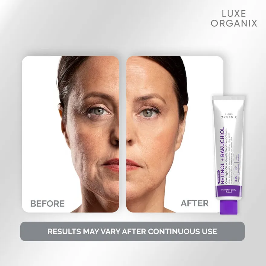 Luxe Organix Retinol + Bakuchiol Overnight Glow Luxe Organix Retinol + Bakuchiol Overnight Glow