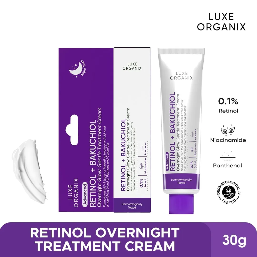 Luxe Organix Retinol + Bakuchiol Overnight Glow Luxe Organix Retinol + Bakuchiol Overnight Glow