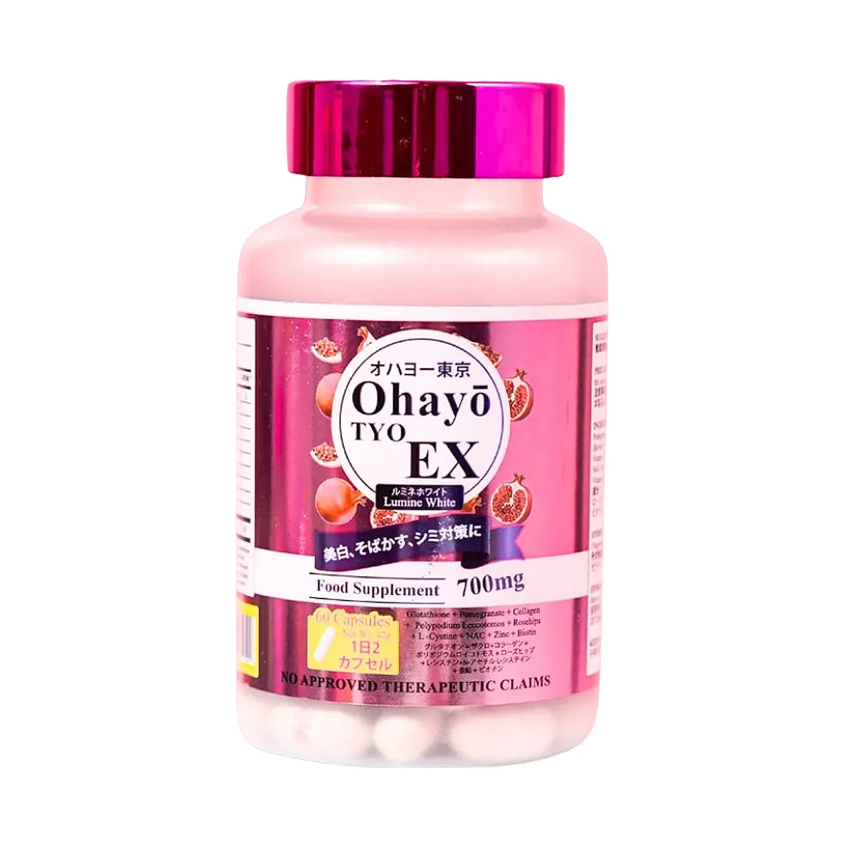 Ohayo Tyo EX Lumine White Glutathione Capsules Ohayo Tyo EX Lumine White Glutathione Capsules