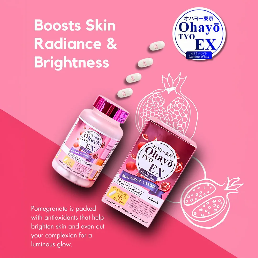 Ohayo Tyo EX Lumine White Glutathione Capsules Ohayo Tyo EX Lumine White Glutathione Capsules