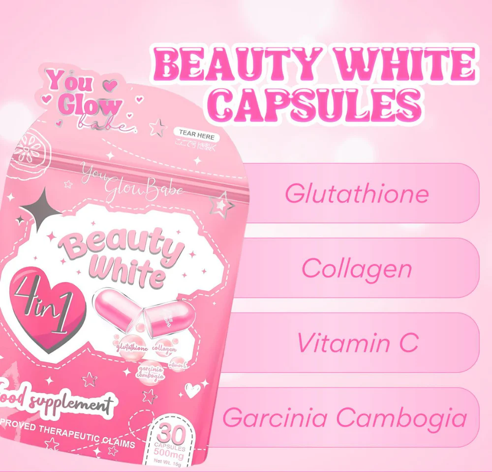 You Glow Beauty White 4 in 1 Food Supplement You Glow Beauty White 4 in 1 Food Supplement