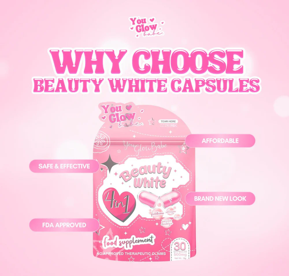 You Glow Beauty White 4 in 1 Food Supplement You Glow Beauty White 4 in 1 Food Supplement