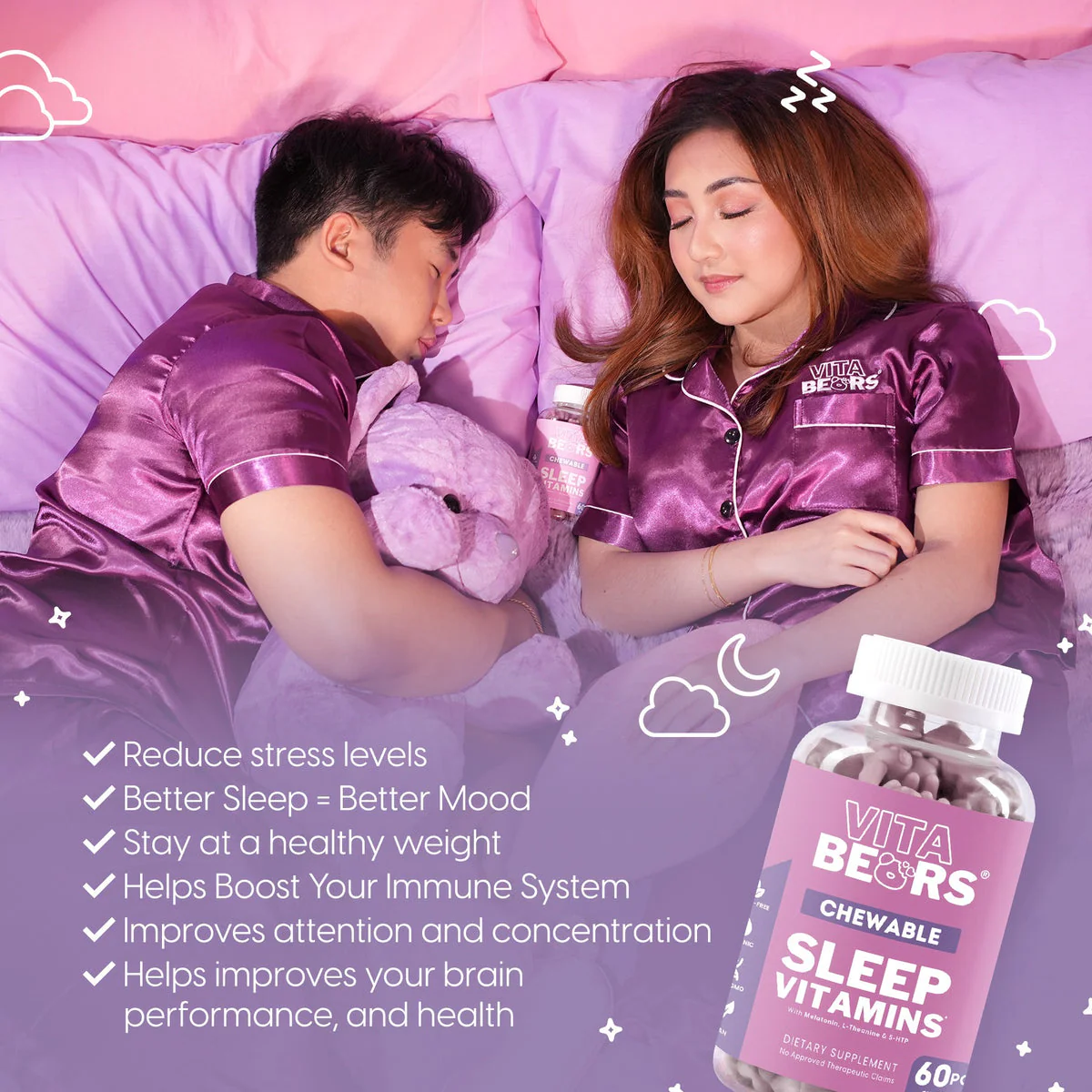 Vita Bears Sleep Vitamins Gummies Supplements Vita Bears Sleep Vitamins Gummies Supplements