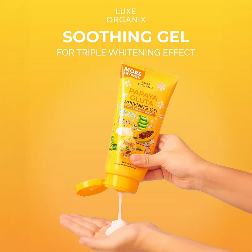 Luxe Organix Papaya Gluta Whitening Gel Triple Serum Luxe Organix Papaya Gluta Whitening Gel Triple Serum