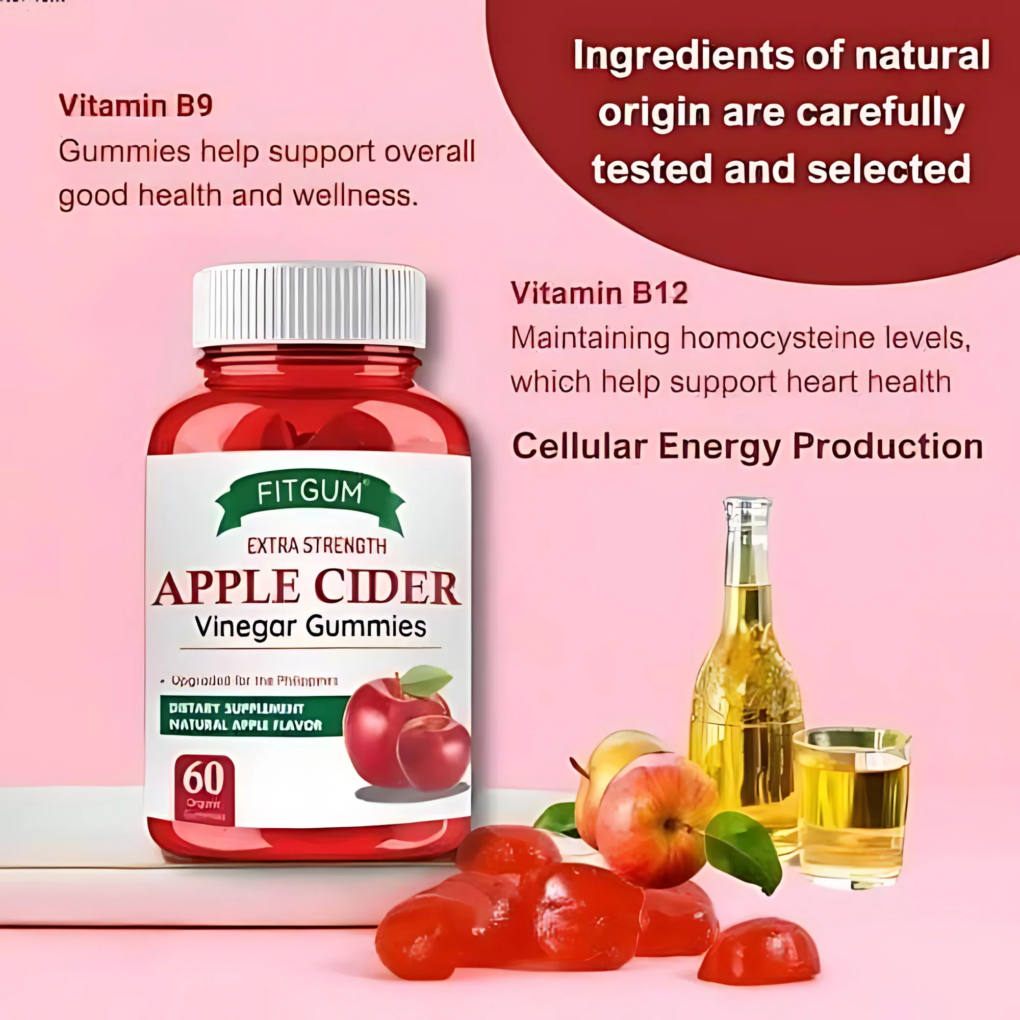 Fitgum Extra Strength Apple Cider Vinegar Gummies Fitgum Extra Strength Apple Cider Vinegar Gummies
