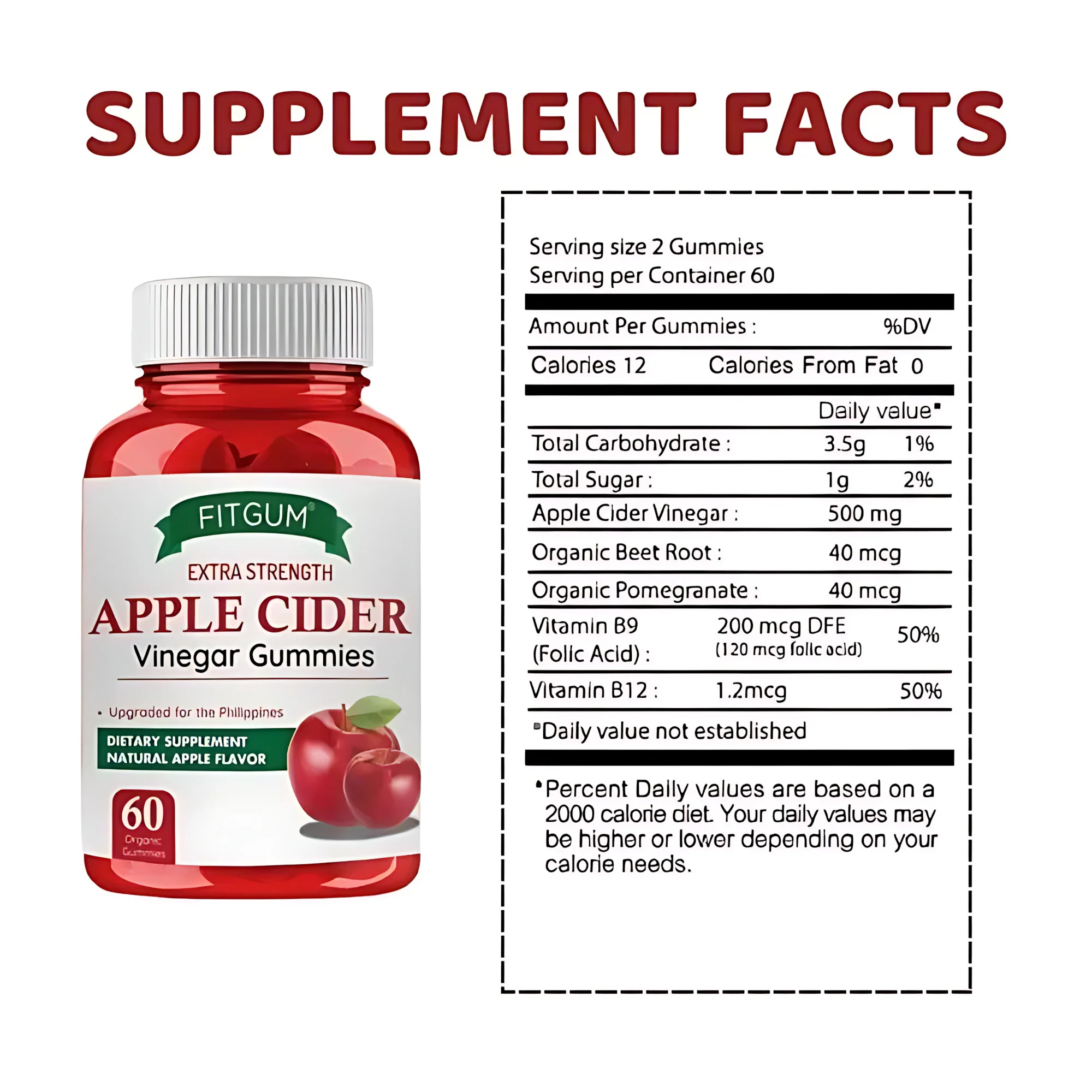 Fitgum Extra Strength Apple Cider Vinegar Gummies Fitgum Extra Strength Apple Cider Vinegar Gummies