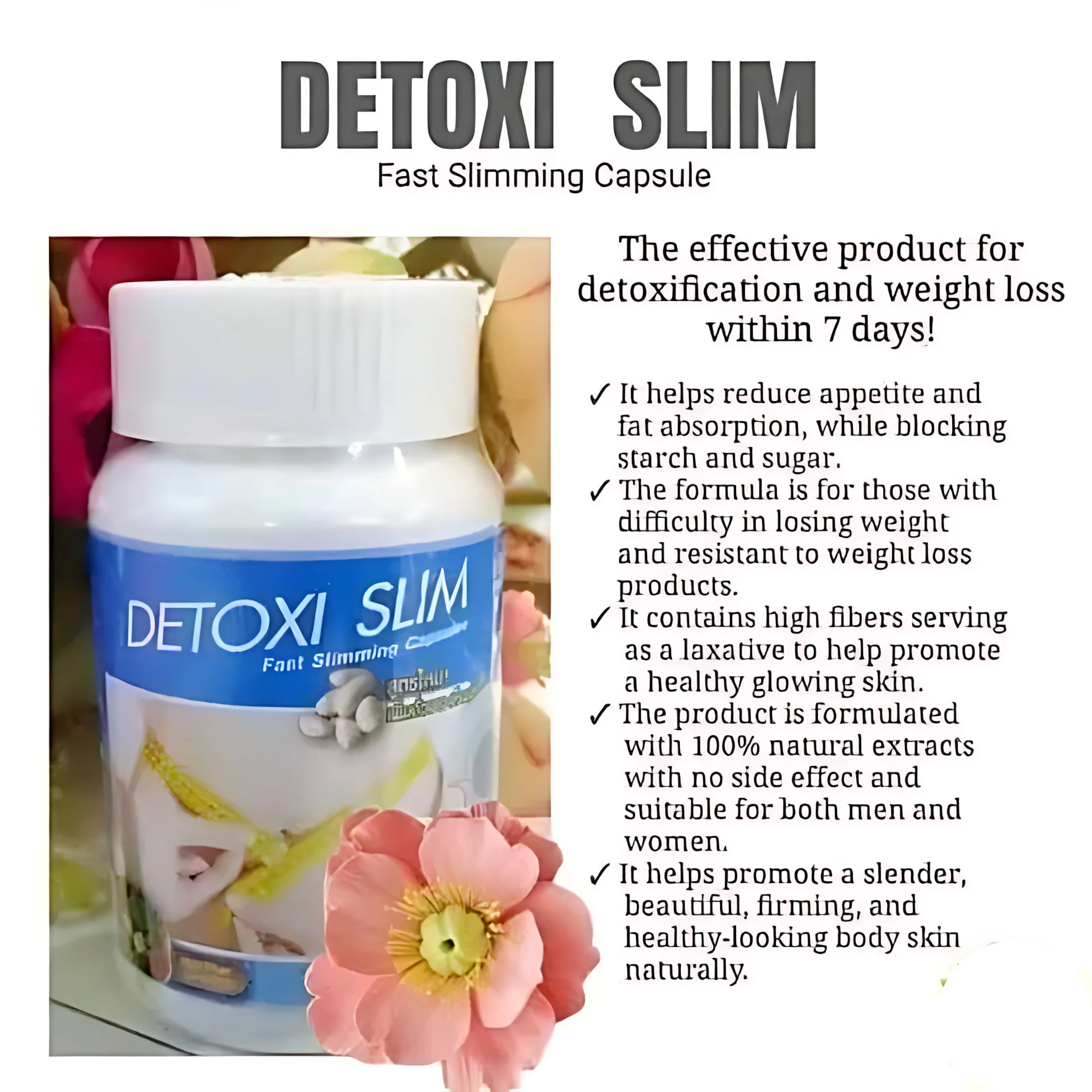 Detoxi Slim Fast Slimming Capsules Detoxi Slim Fast Slimming Capsules