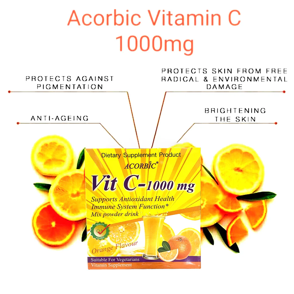 Acorbic Vit C – 1000mg Mix Powder Drink Acorbic Vit C – 1000mg Mix Powder Drink