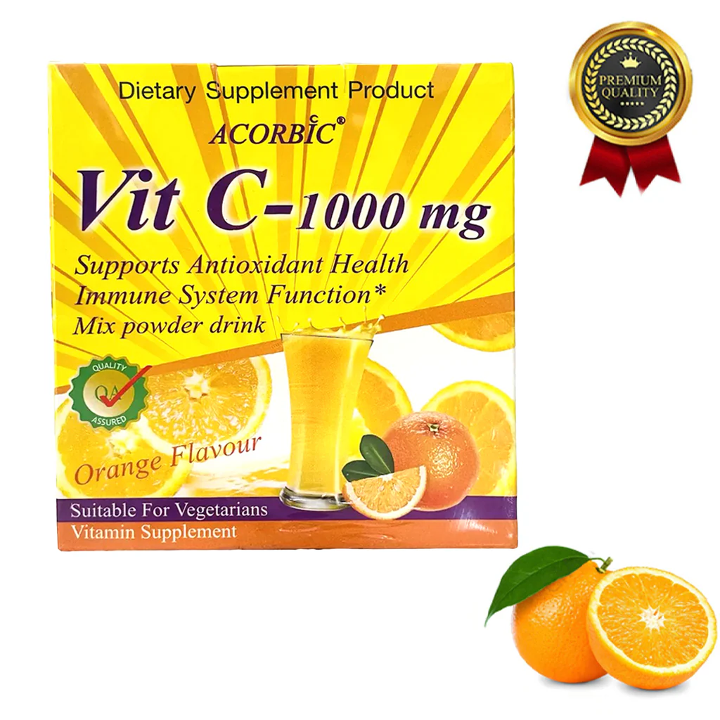 Acorbic Vit C – 1000mg Mix Powder Drink Acorbic Vit C – 1000mg Mix Powder Drink